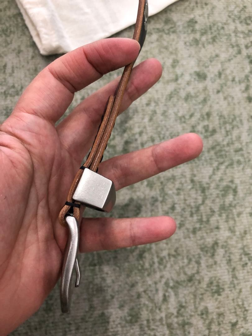 小物 OUR LEGACY BELT Flowers On Leather 90cm