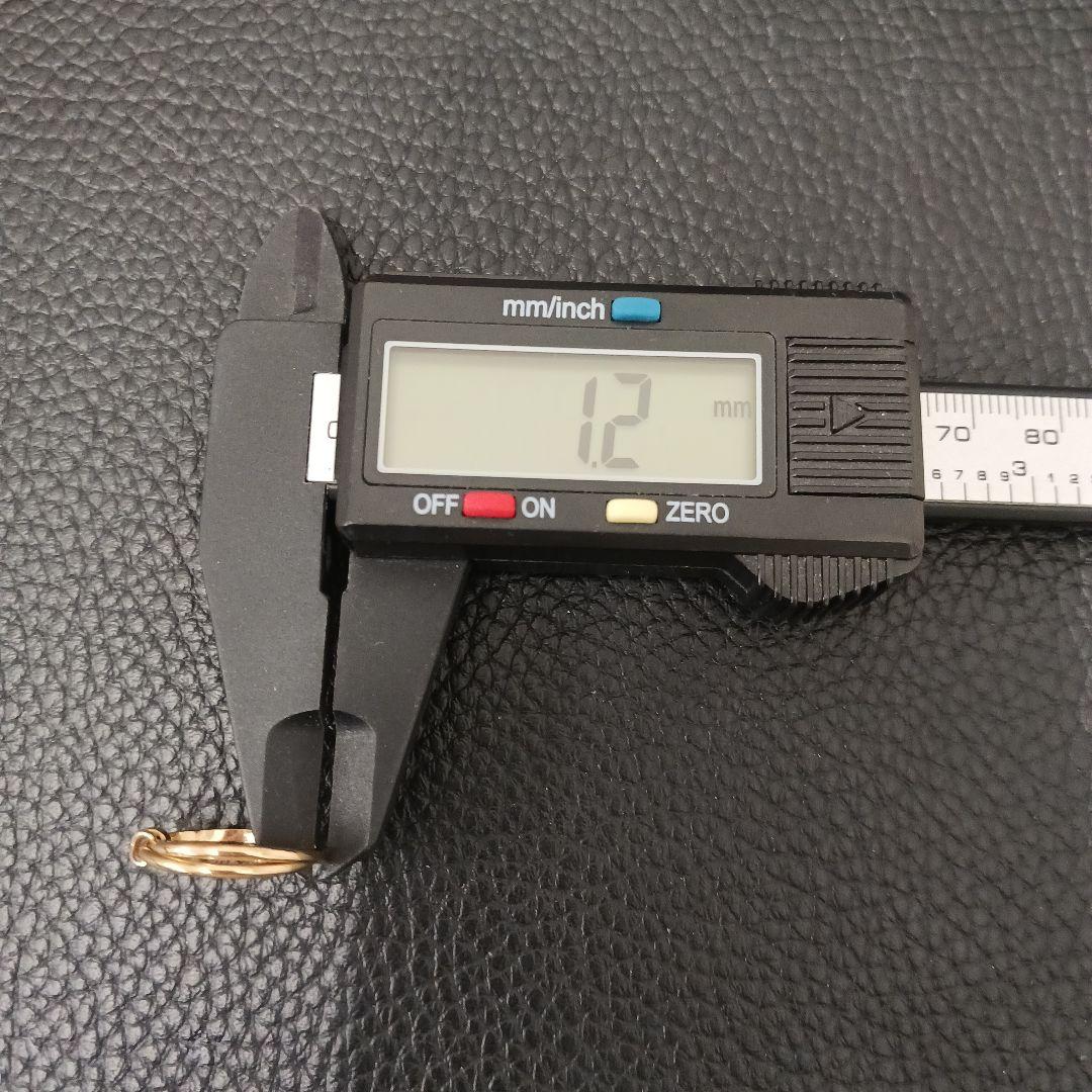 (C012013) K18 YG リング 指輪 4℃ ヨンドシー 約9-10号