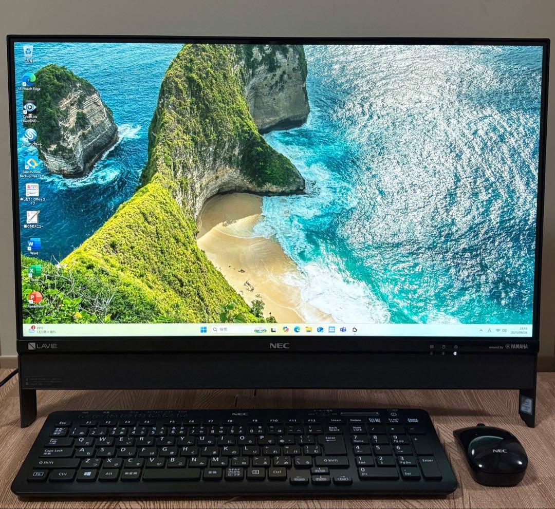 NEC一体型/PC-DA570FAB-E3/i7/SSD512/メモリ16/無傷