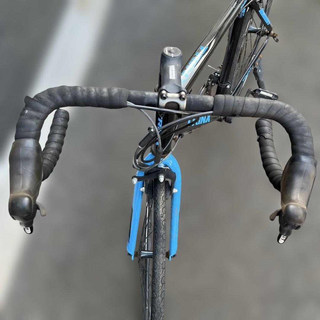 千葉県取引TRINX TEMPO 1.5 ロードバイク ブラック/ブルー