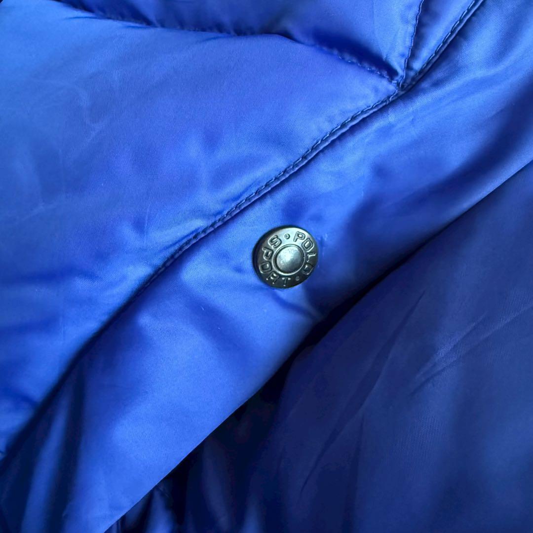 ポロスポーツ ダウンジャケット ラルフローレン ビンテージ 90s 00s 青