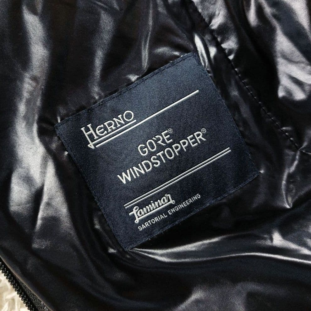 美品高級 HERNO Laminar ゴアウィンド ロングコートダウンジャケット