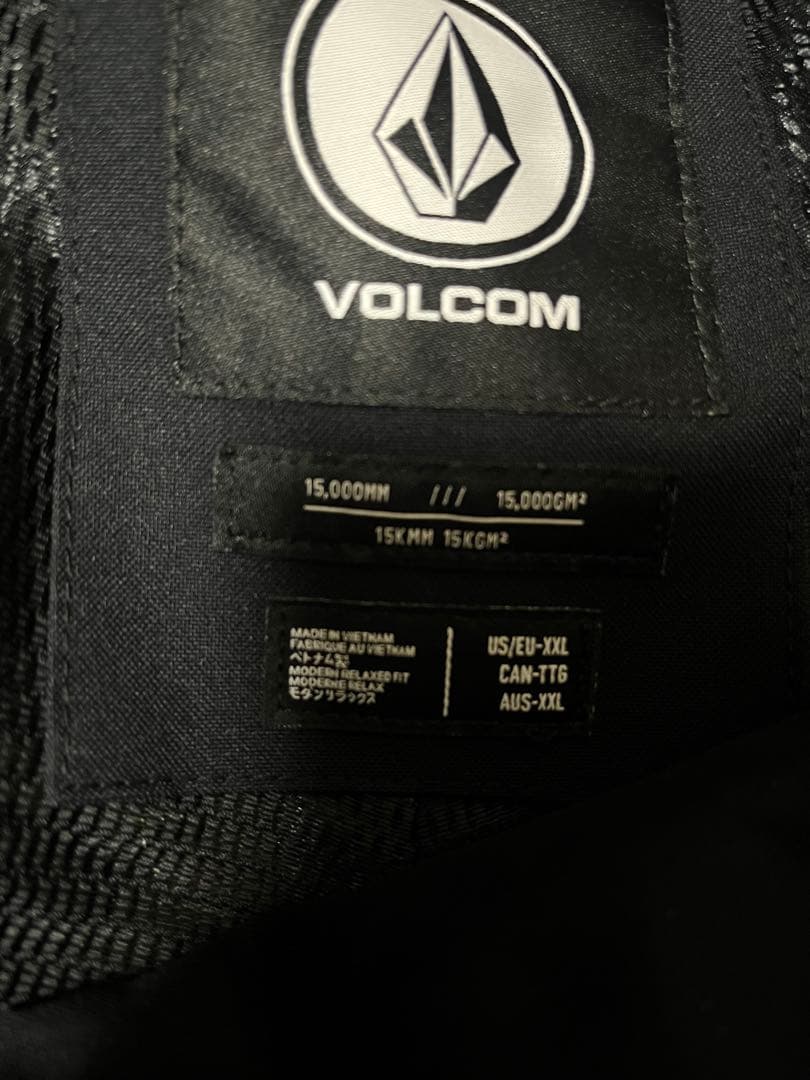 VOLCOM ブラックオーバーオール