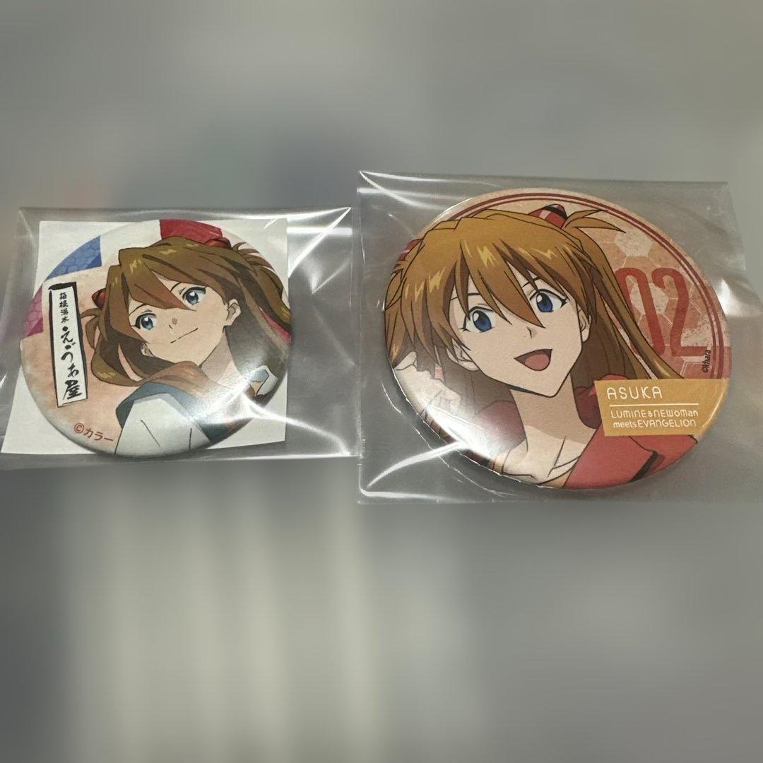 エヴァンゲリオン　アスカ缶バッジセット