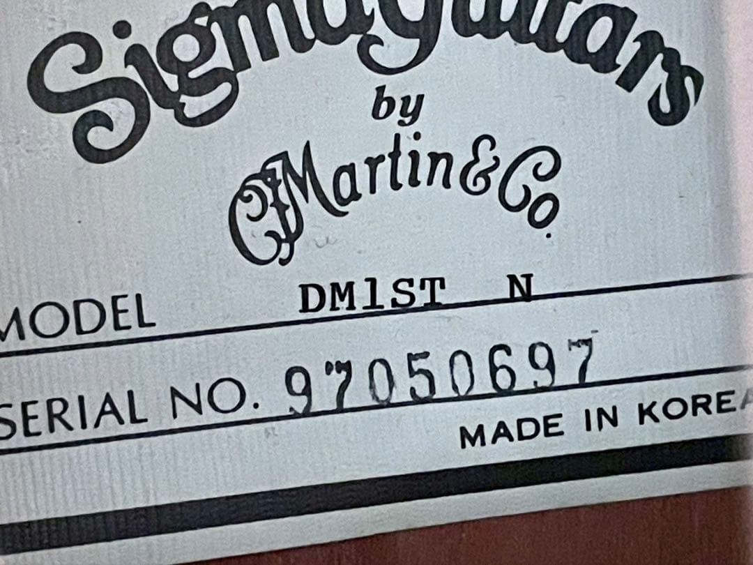 美品Sigma Guitars by Martin DM1ST ギター ケース付
