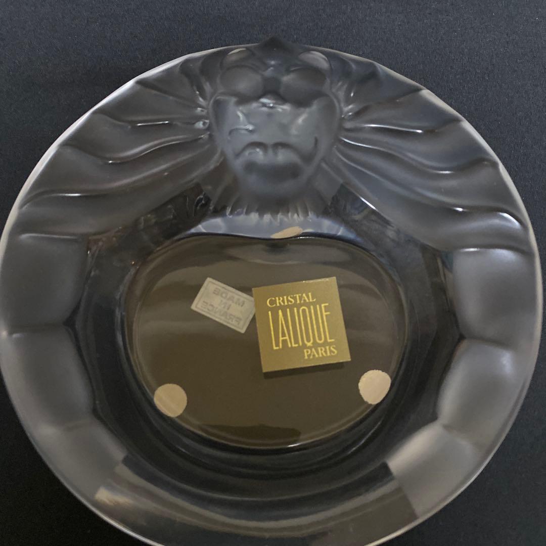 Lalique Crystal ラリック　ライオン　ヘッド　灰皿　未使用　美品