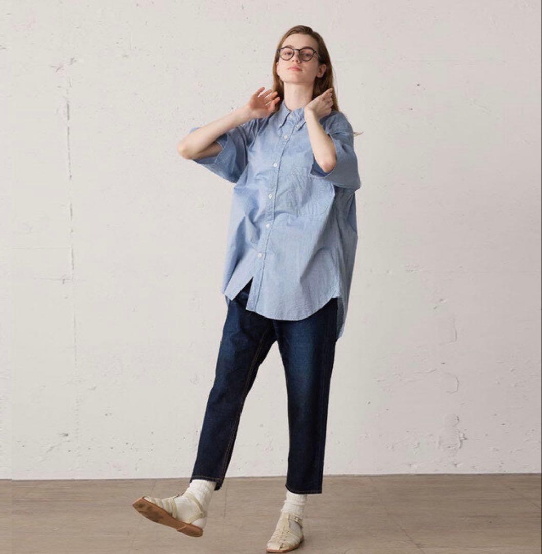 【新品タグ付】 MidiUmi ミディウミ 8分丈デニムパンツ (4/5丈)