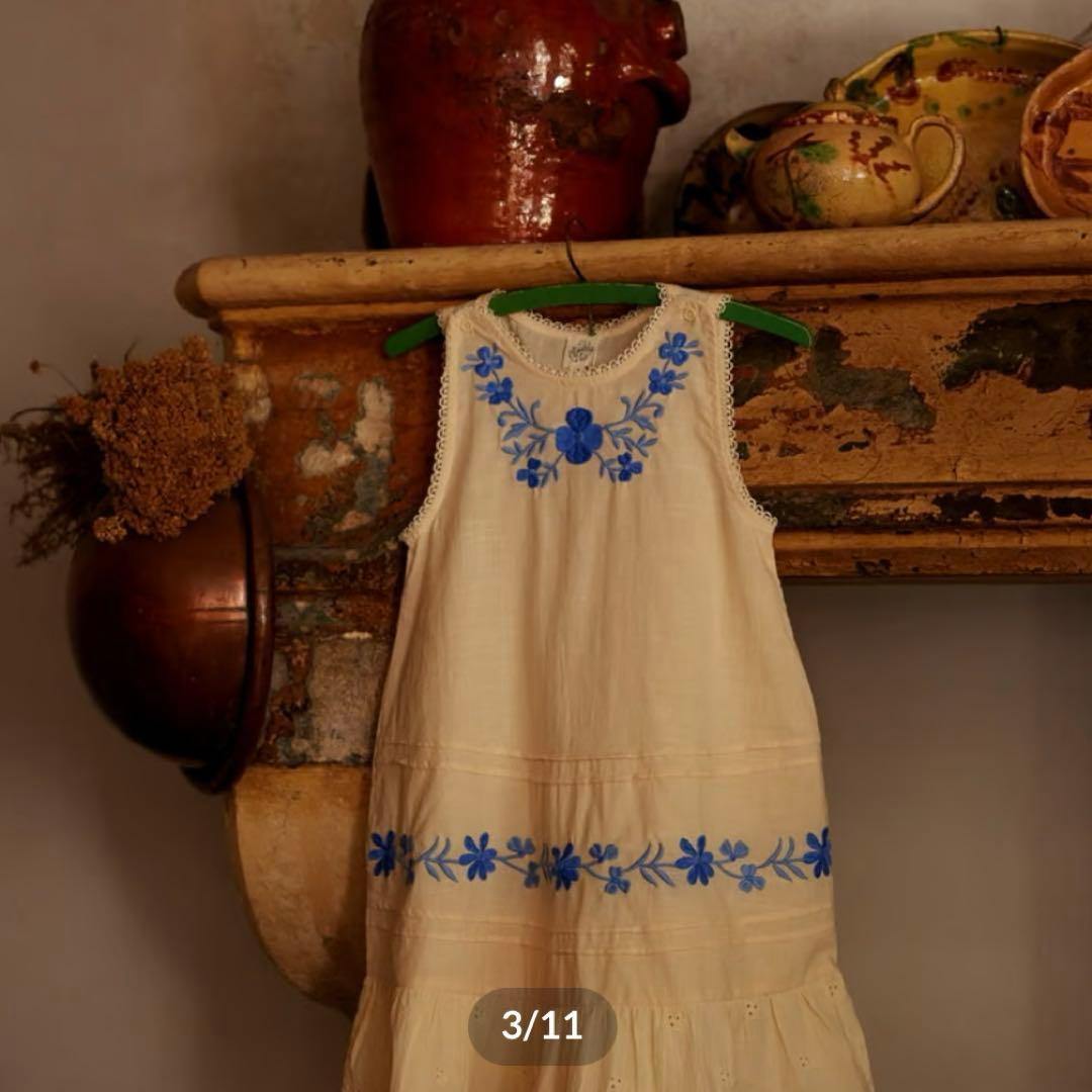 新品未開封　Apolina Clara Dress - Milk 2-3Y