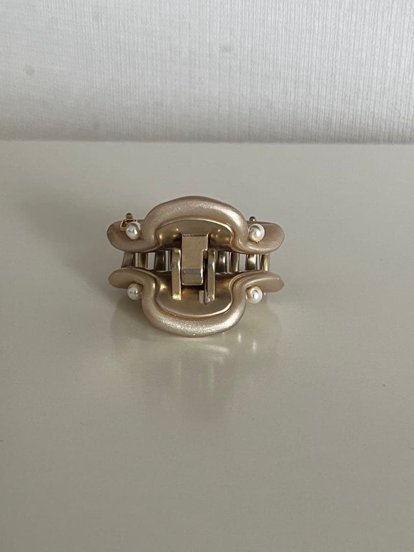 ALEXANDRE DE PARIS パール付きヘアクリップ　Sサイズ