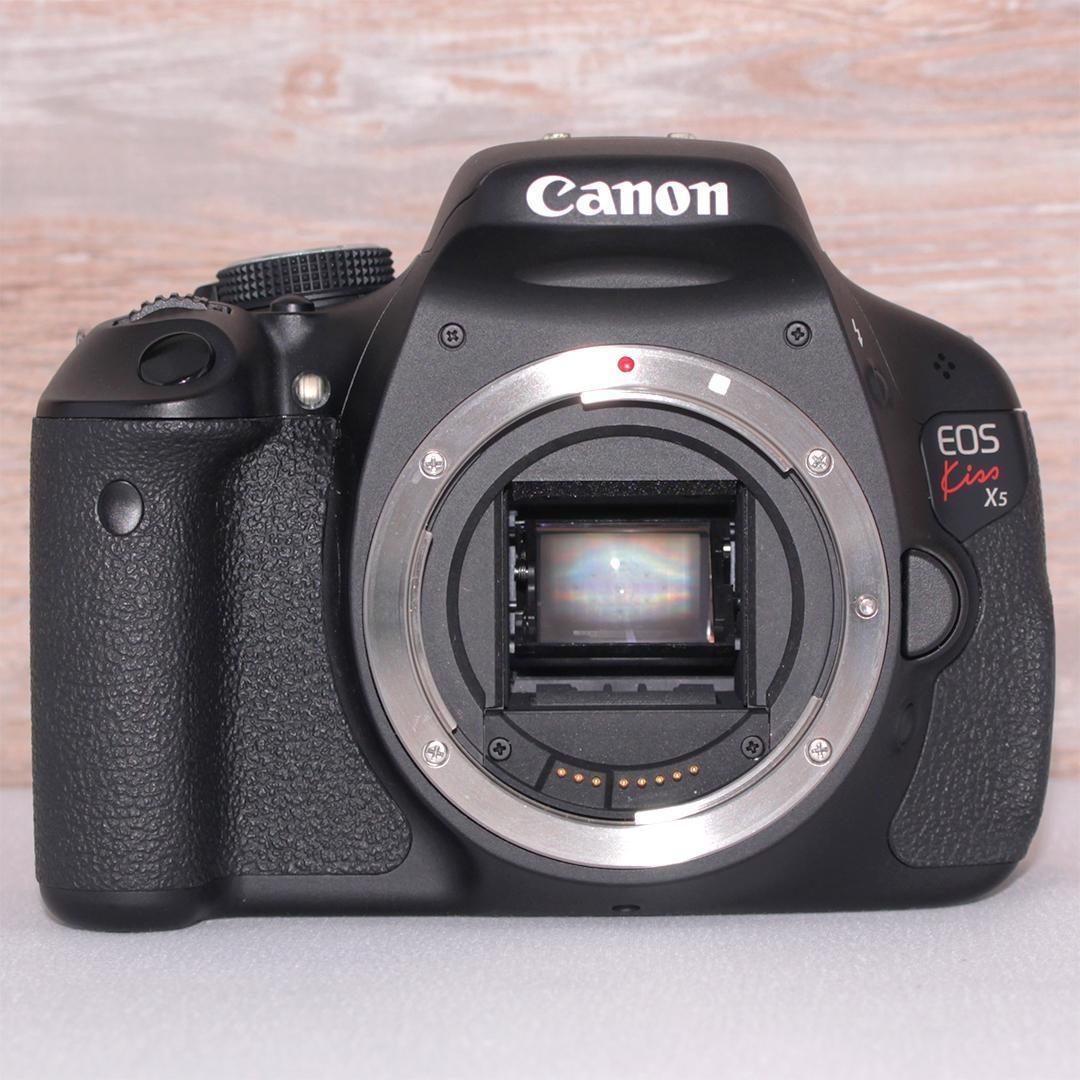 美品⭐️キャノン Kiss X5⭐️超望遠レンズ✨手ぶれ補正❤︎静音 一眼レフ