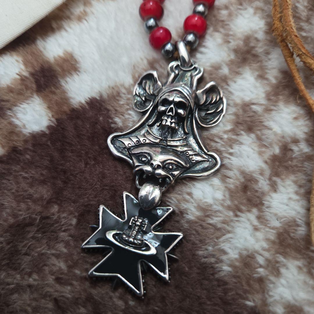 【希少】Vivienne Westwood ペンダントトップ　オーブ　スカル
