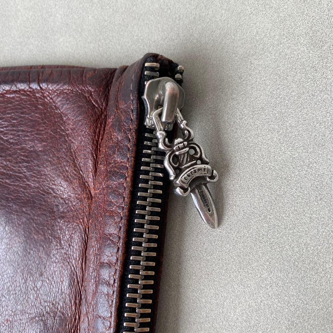 CHROME HEARTS クロムハーツ ジッパーチェンジパース　珍しいブラウン