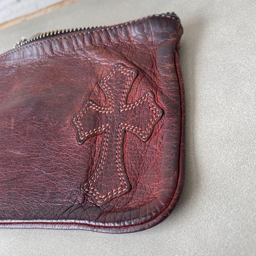 CHROME HEARTS クロムハーツ ジッパーチェンジパース　珍しいブラウン