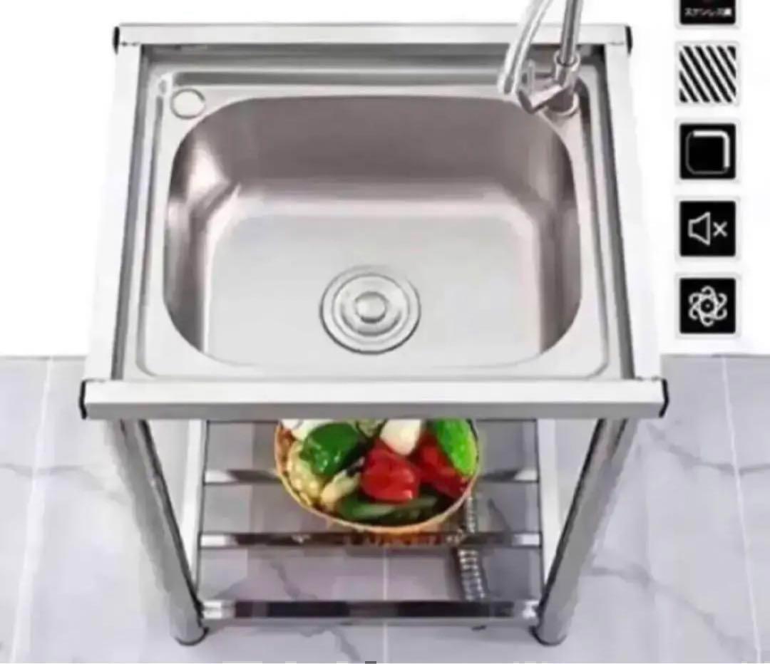 人気　ステンレス簡易流し台 ガーデンシンク 屋外A55B757