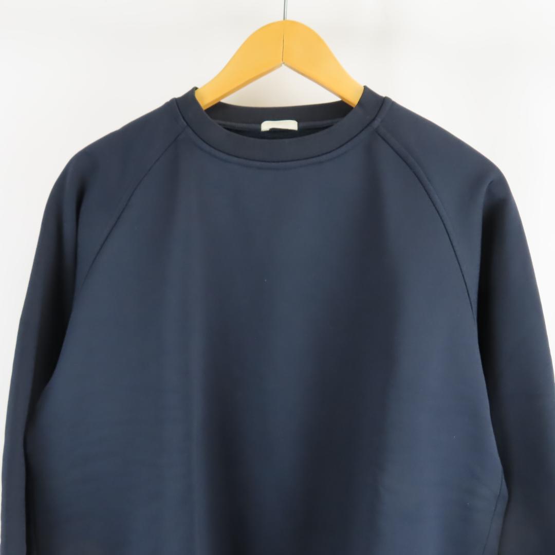 美品 COMOLI ストレッチ 裏起毛 ラグランスリーブ スウェット トレーナー