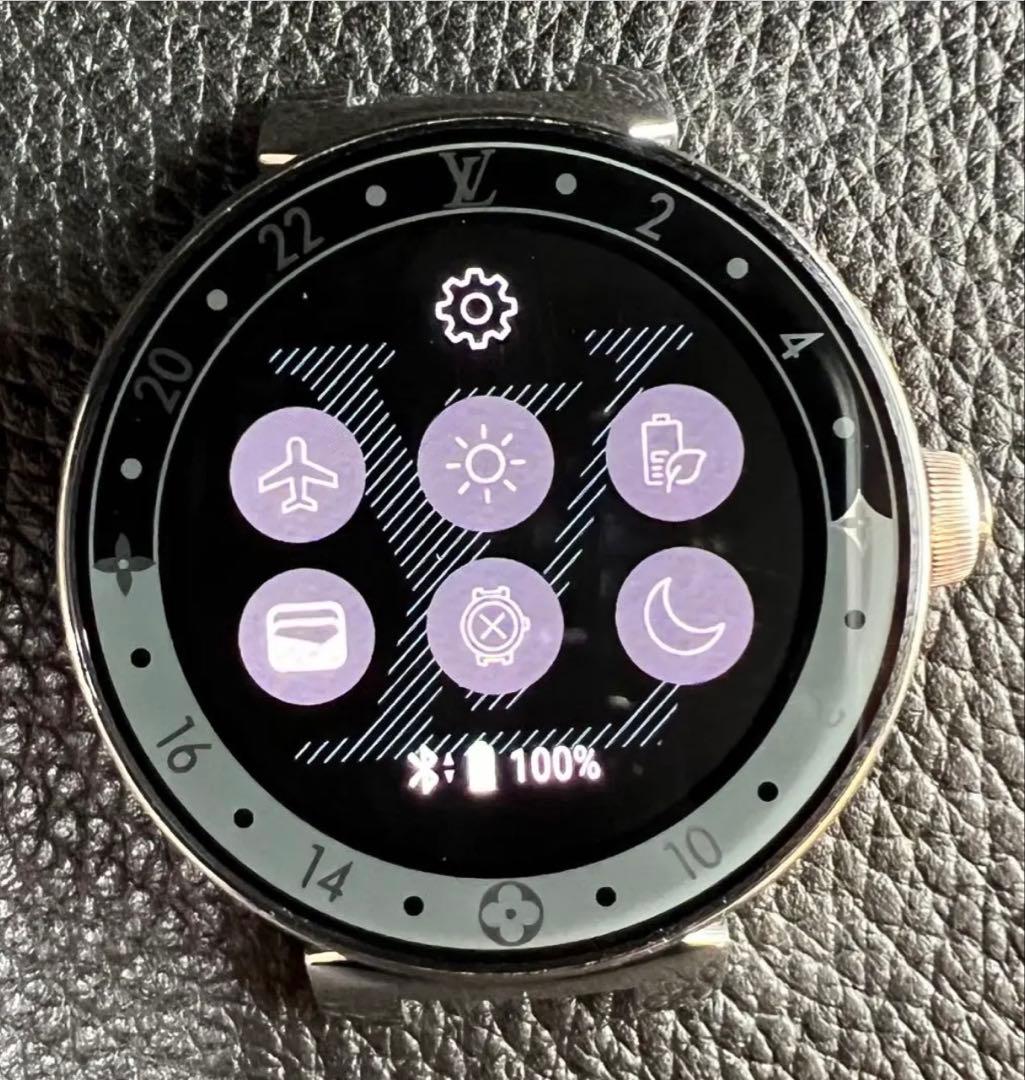 りん❗️新品電池交換磨仕上ルイヴィトンタンブールホライゾンV2 ベルト2点付