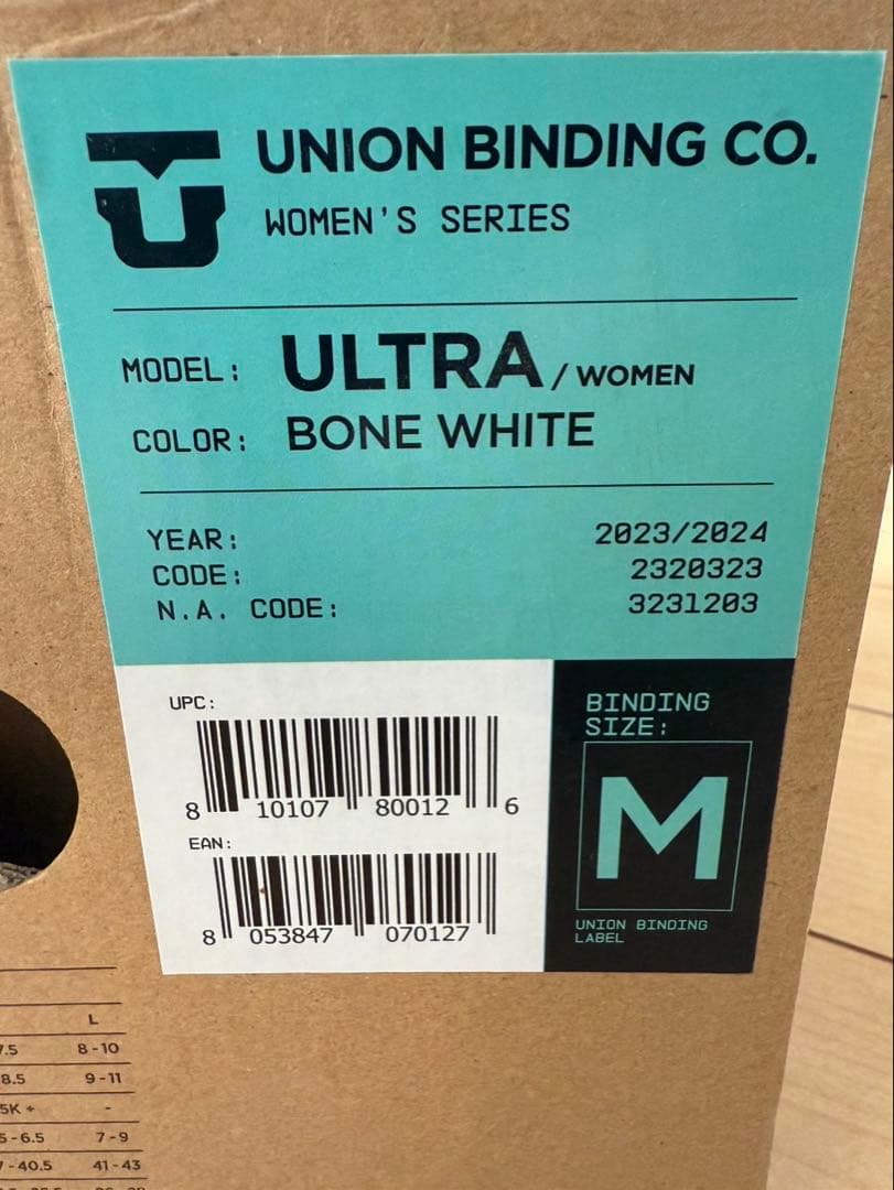 23-24 UNION ULTRAビンディング ボーンホワイト