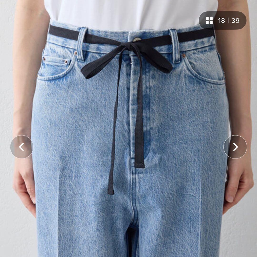 センタープレスデニムパンツ 36