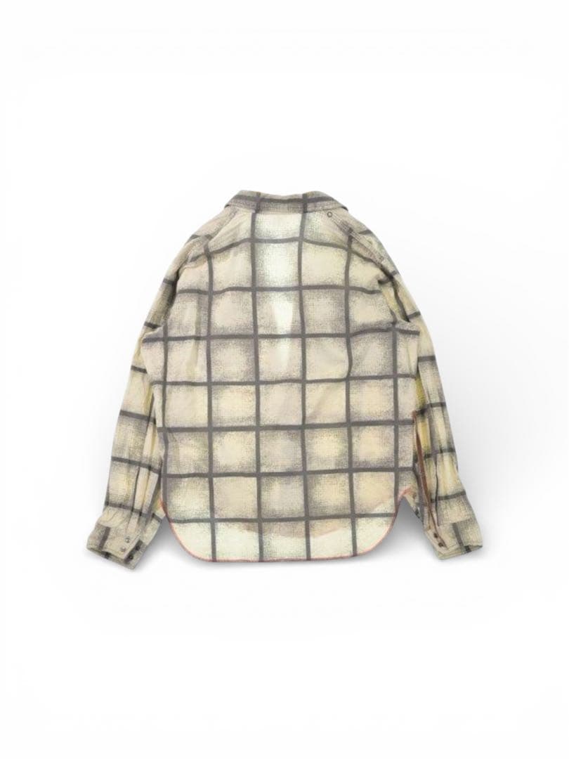 SUNSEA サンシー チェック プルオーバー シャツ 日本製