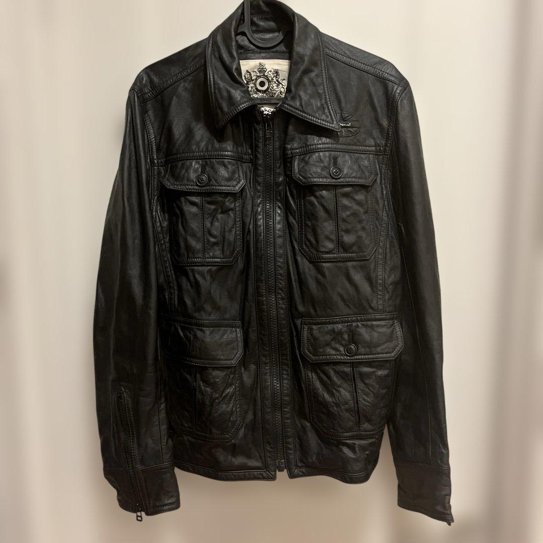 ベンシャーマン　Lサイズ　ライダースジャケット黒