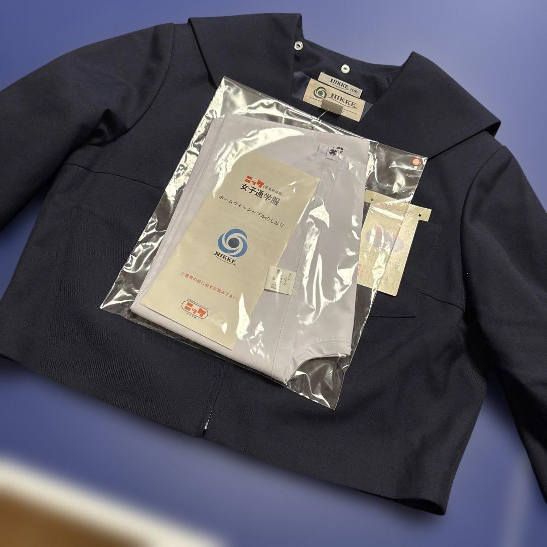 ニッケ　セーラー服　襟付き　ネイビー トップス170A