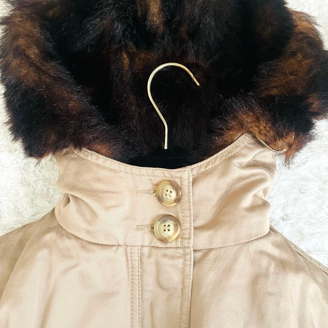 希少✨マックスマーラ♡ライナー付きモッズコート 2way エコファー　L