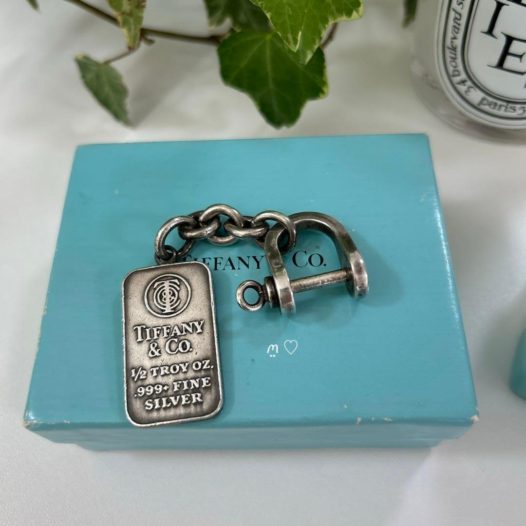 ティファニー　シルバーインゴット　シャックルキーリング　キーホルダー　希少