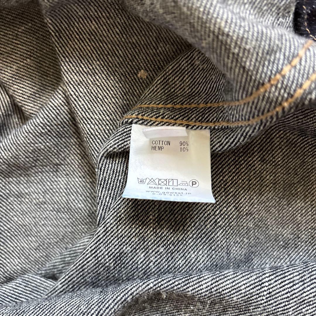 オーバーオール　GOHEMP TUBE VENDOR BLACK ワンウォッシュ