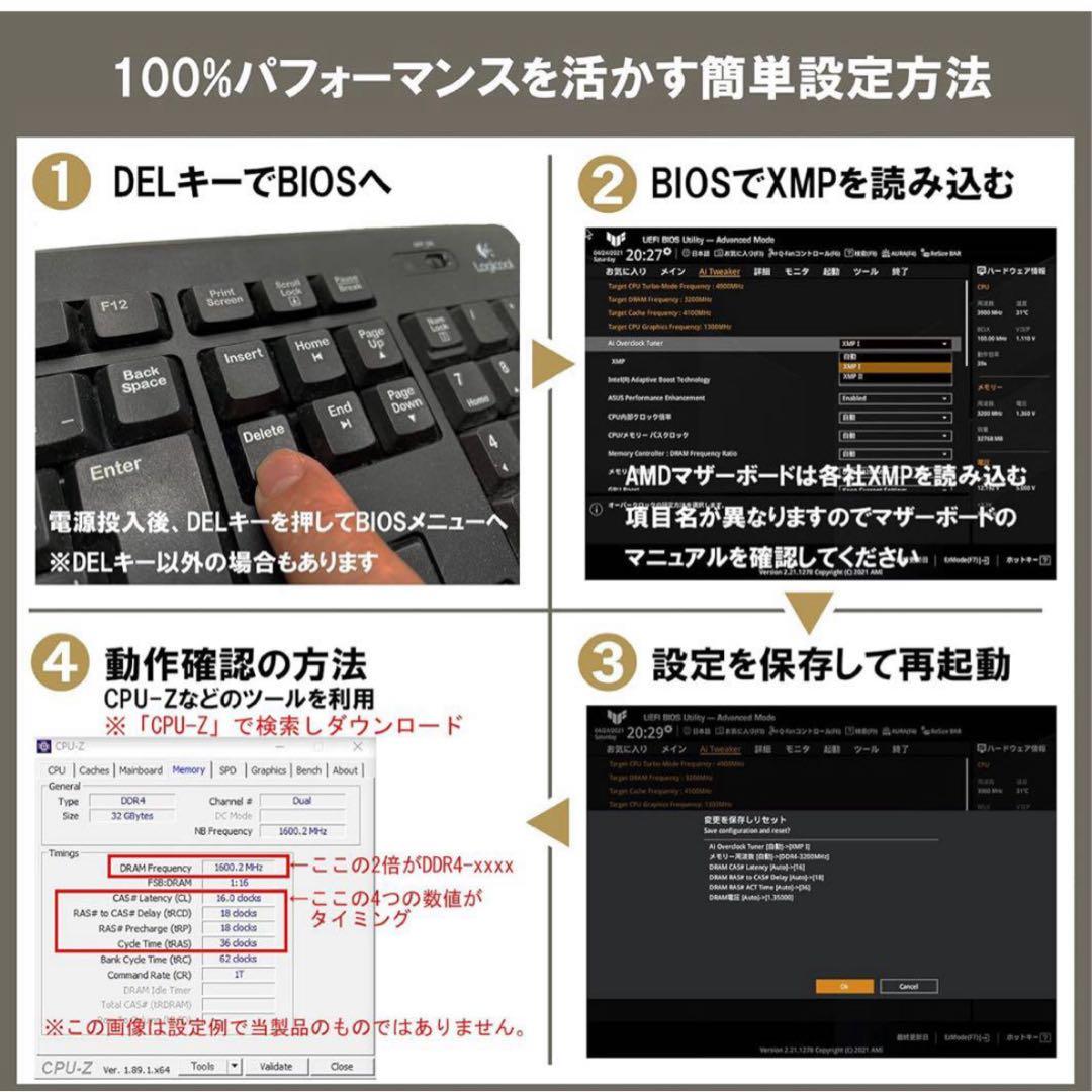 新品未使用　G.Skill DDR4メモリ TridentZ