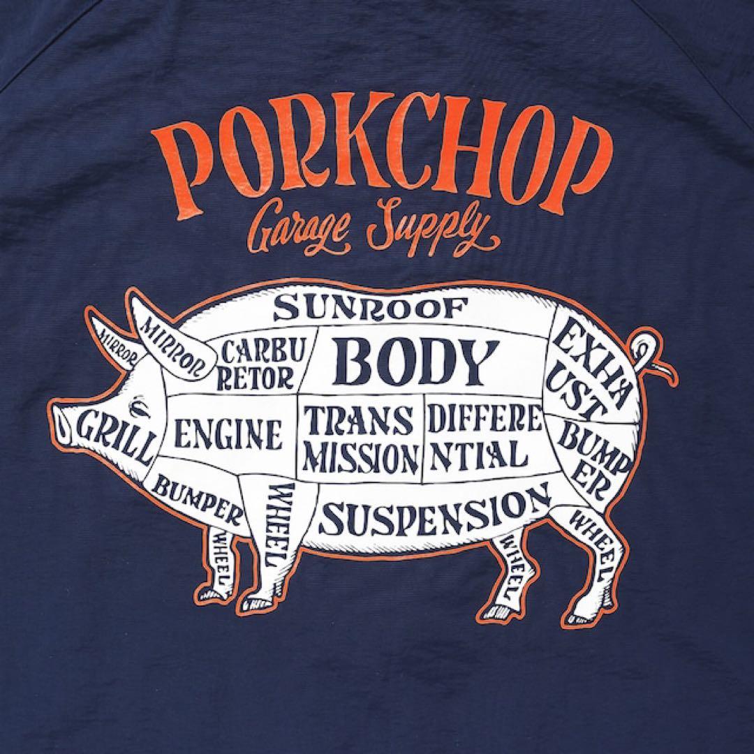 PORKCHOP ネイビー ジップアップジャケットXL
