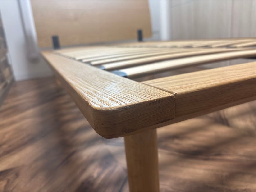 無印良品 セミダブル ベッドフレーム ヘッドボード付き