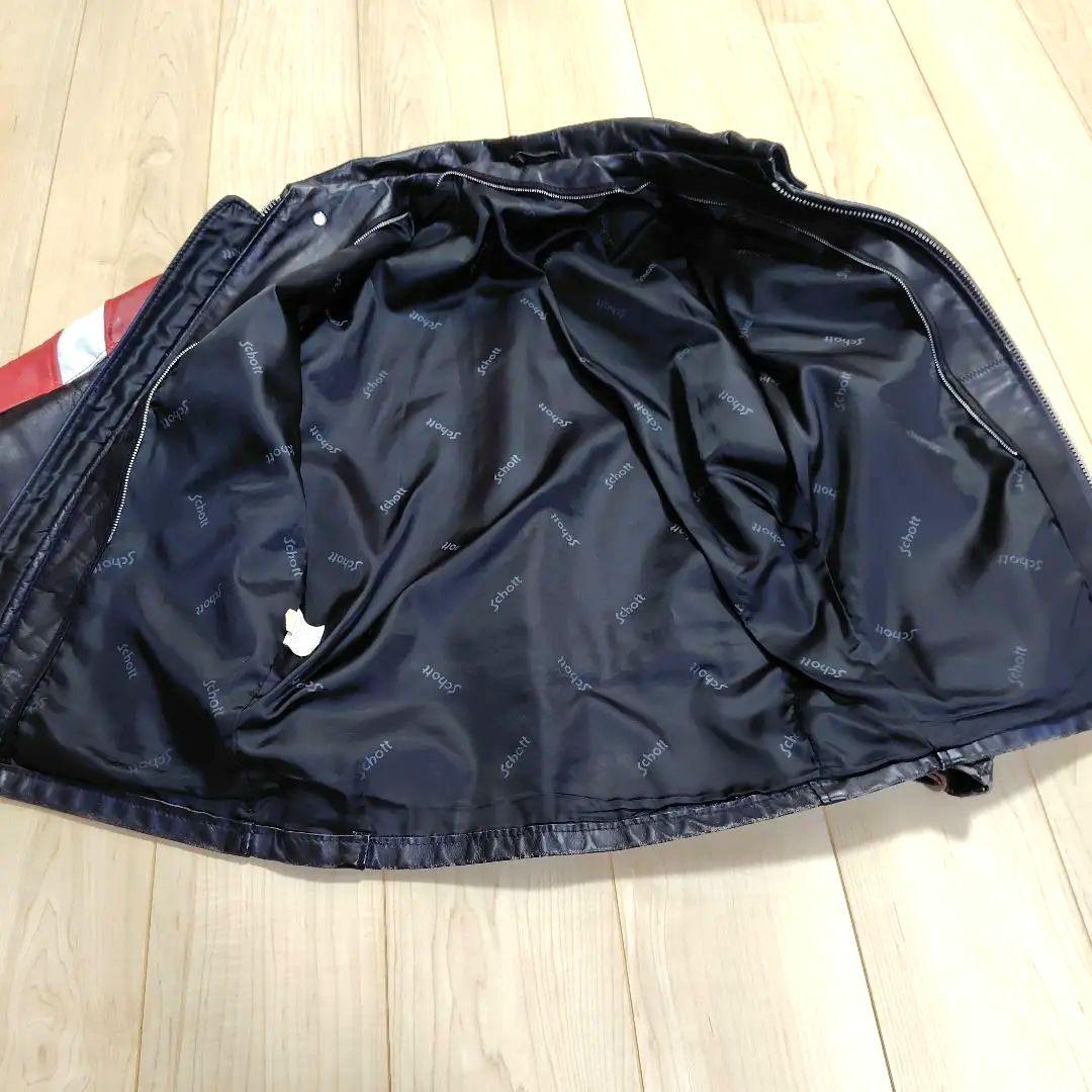 SCHOTT（ショット）シングルライダースジャケット　Мサイズ相当38