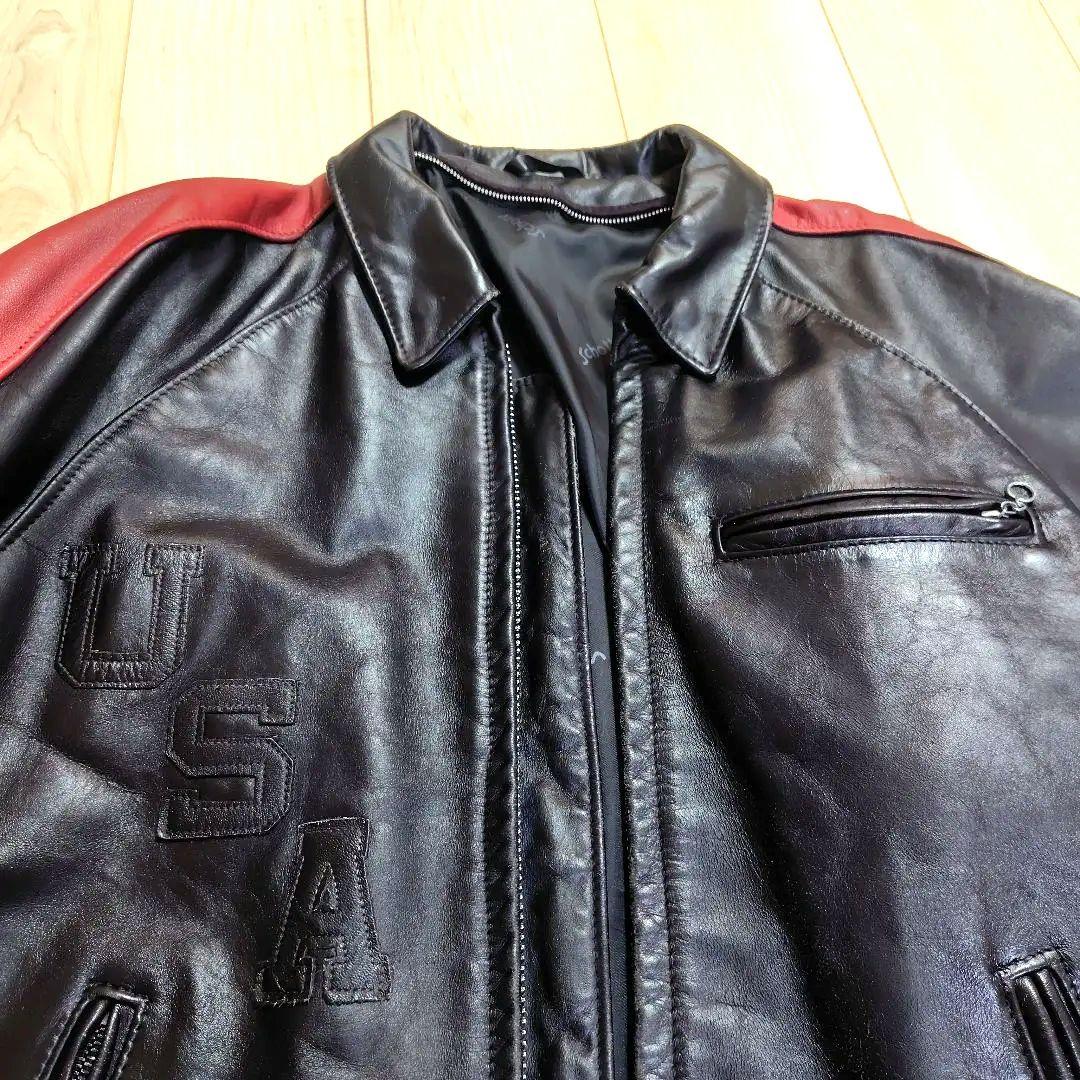 SCHOTT（ショット）シングルライダースジャケット　Мサイズ相当38