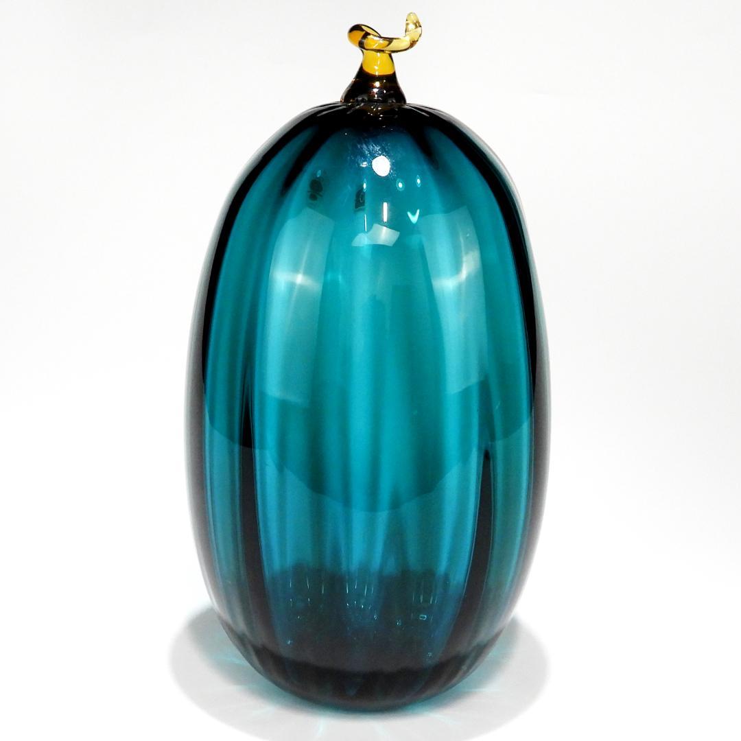 希少なヴィンテージ BLENKO ブレンコガラス 置物 手拭きガラスアメリカ雑貨