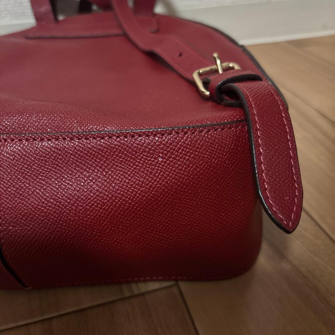 コーチ　COACH　リュック　バックパック　ブラウン／レッド