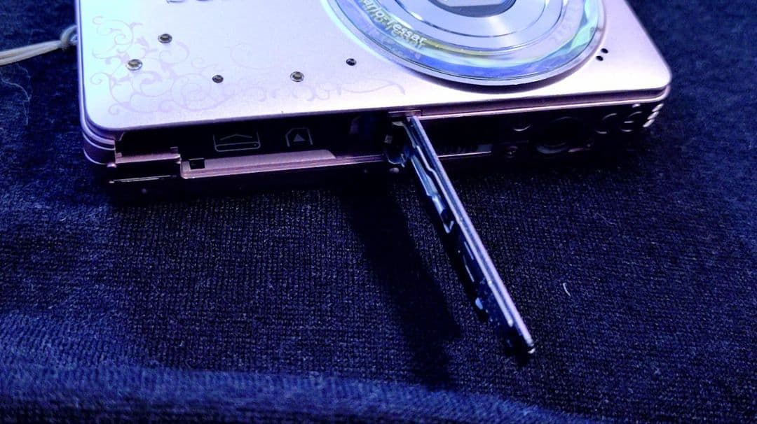 SONYサイバーショット★　DSC-W350D 桜色★名刺サイズ