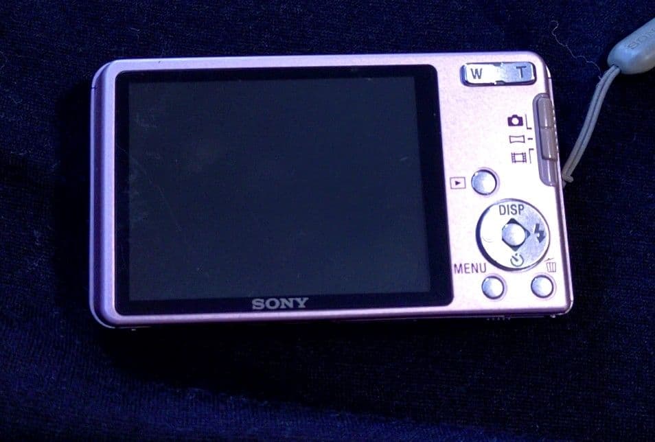 SONYサイバーショット★　DSC-W350D 桜色★名刺サイズ