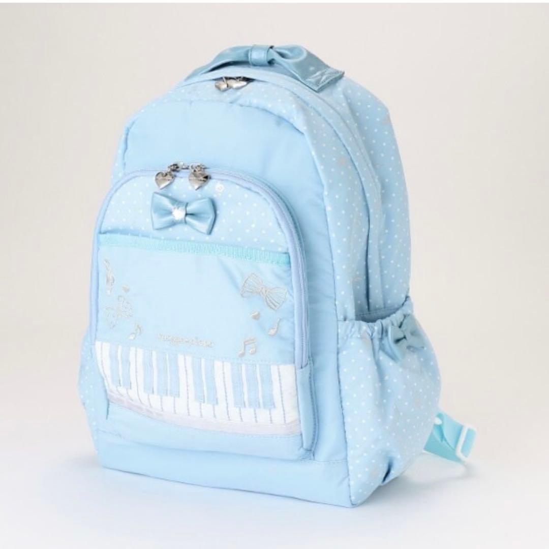 mezzopiano 水色ピアノ 鍵盤 リュック ナップサック