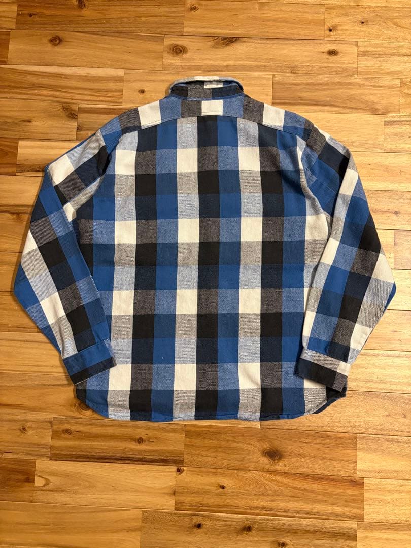 ⭐︎美品⭐︎ 70s BIG YANK ヘビネル ブルー ブロックチェック Lサイズ