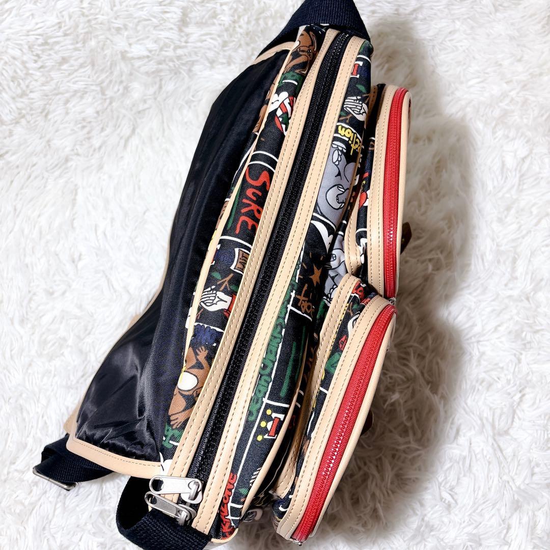 【極美品】 カステルバジャック ショルダー メッセンジャー バッグ 動物