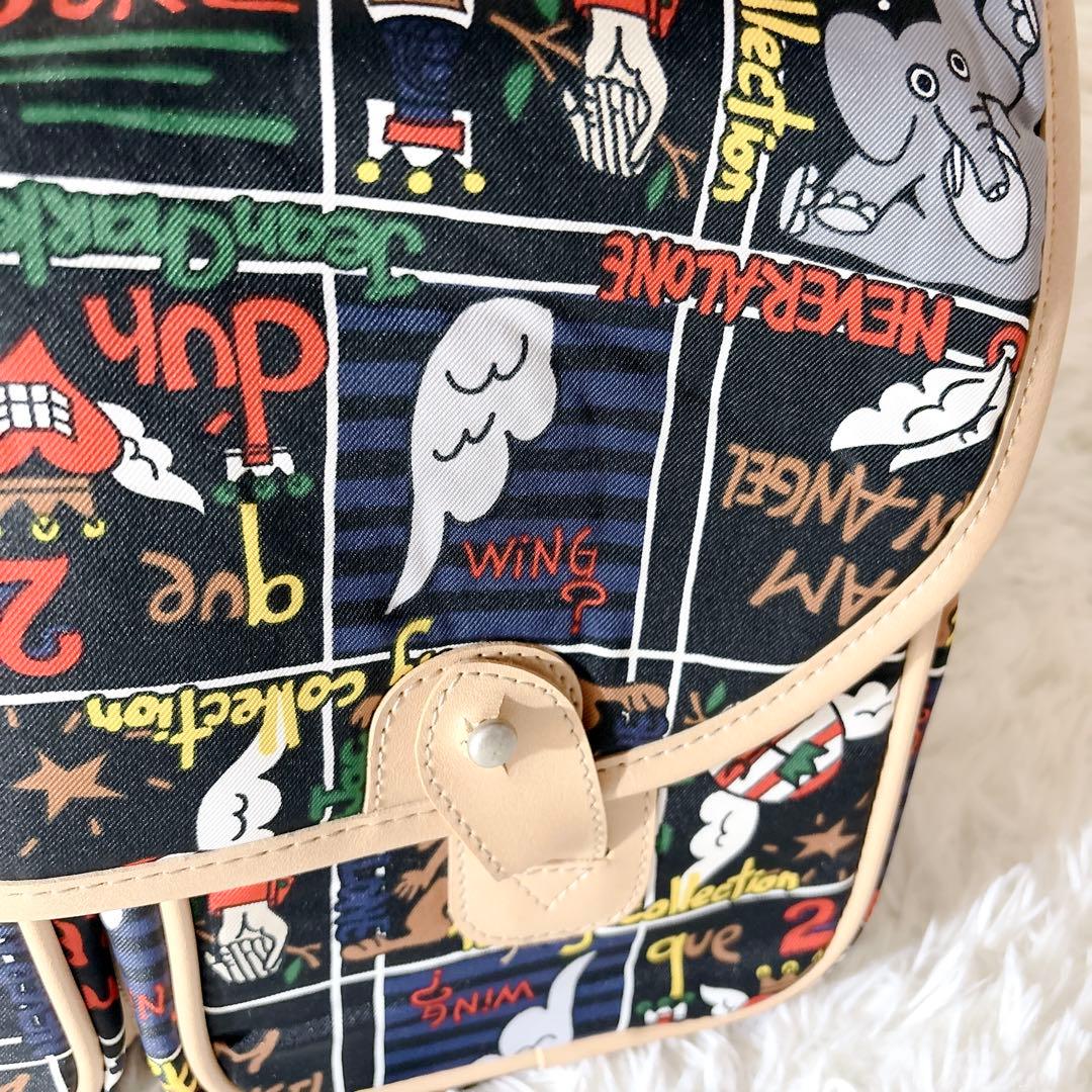 【極美品】 カステルバジャック ショルダー メッセンジャー バッグ 動物