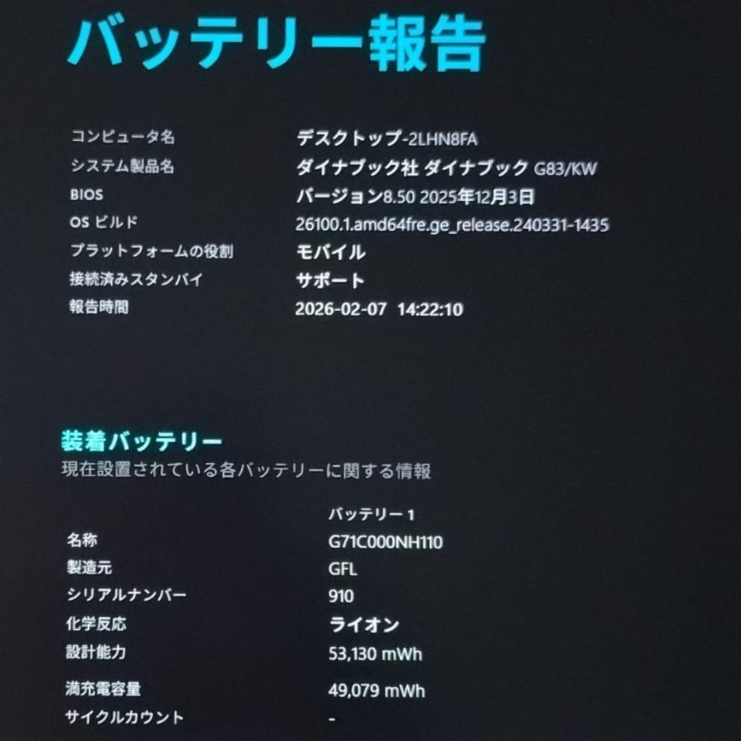 G83KW/12世代i5/SSD 256GB/16GB/FHD/13.3①