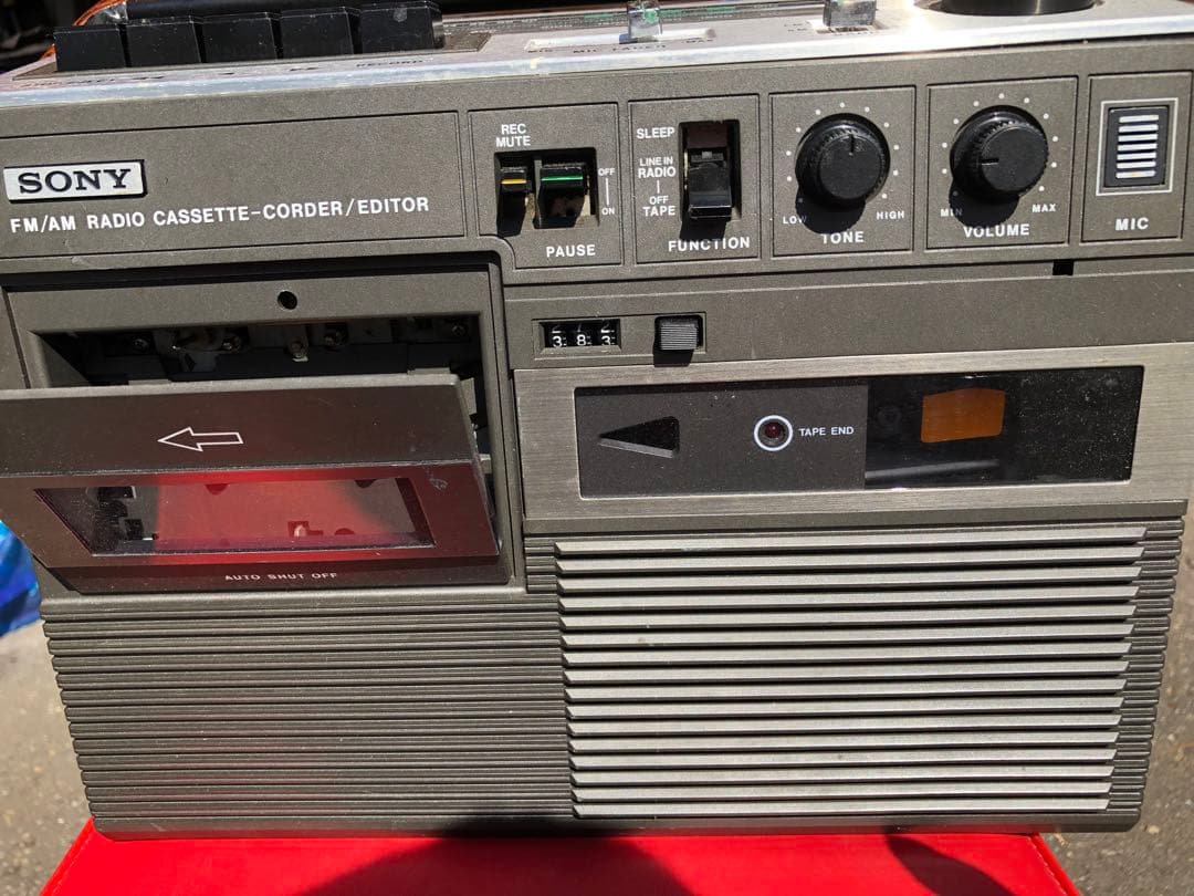 SONY ソニー 昭和レトロ ラジオ　CF-1750 カセットコーダー　ジャンク