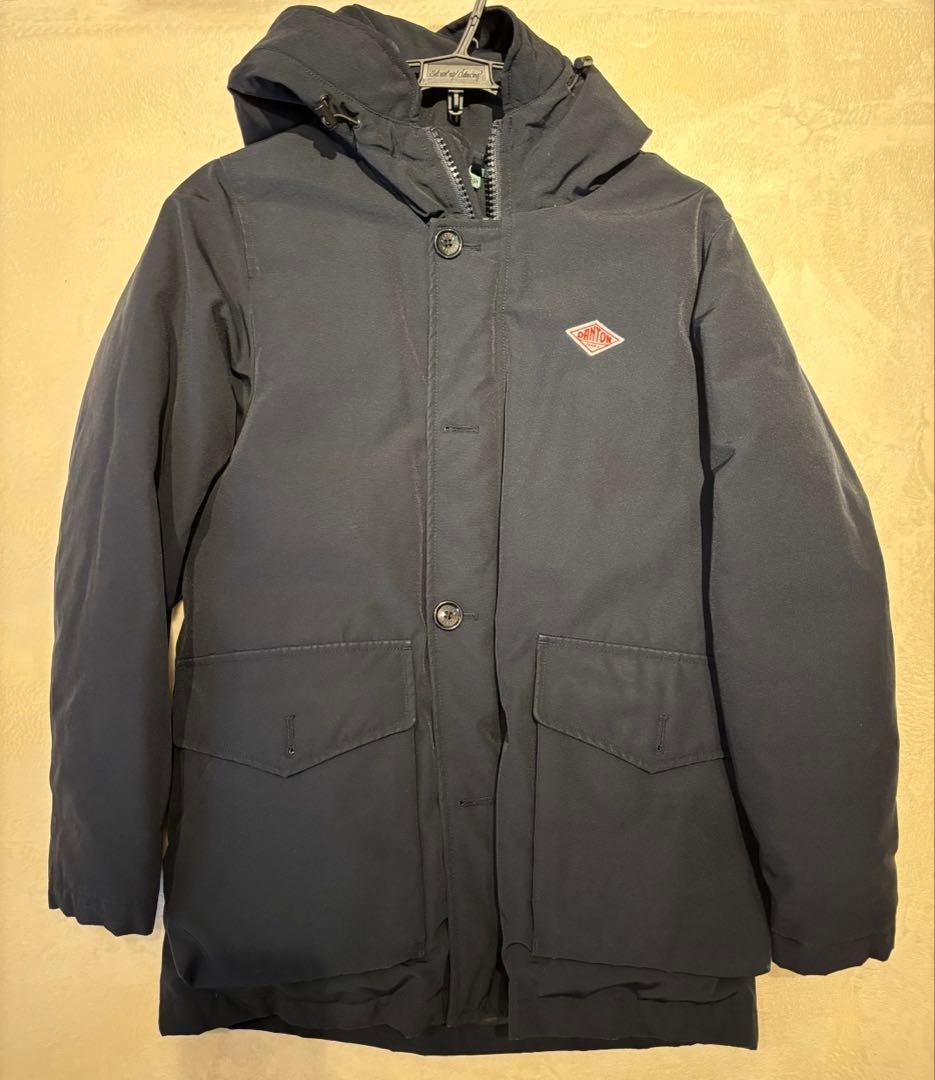 DANTON ブラック タッサーダウンジャケット 38