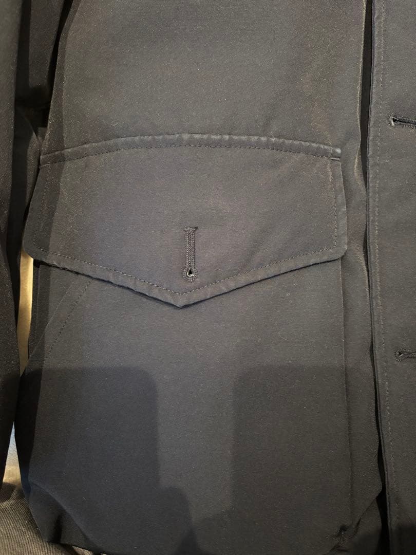 DANTON ブラック タッサーダウンジャケット 38