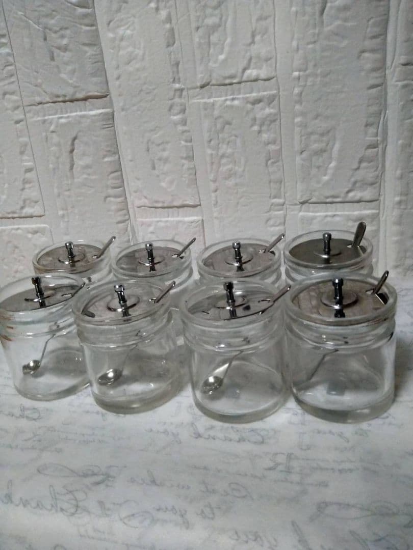 ガラス製調味料入れ8個セット(業務用)