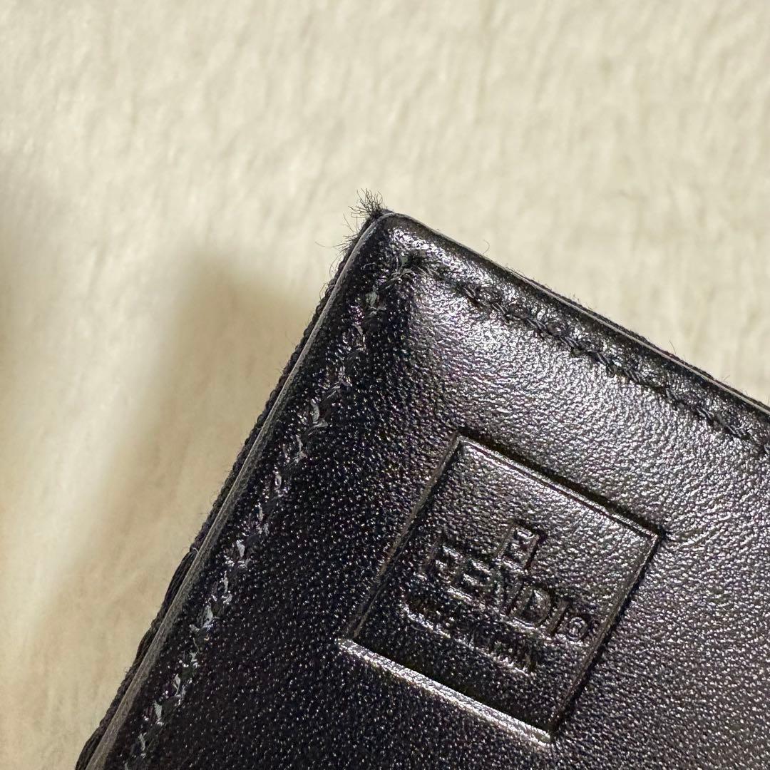 フェンディ FENDI ズッカ柄 長財布 キャンバス 未使用級美品