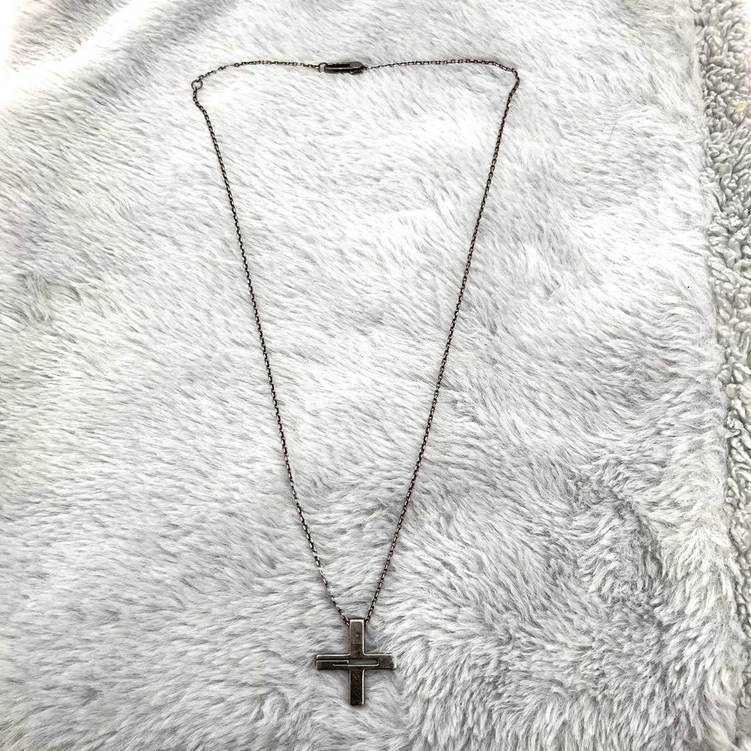 GUCCI グッチ ネックレス Gロゴ クロス チェーン
