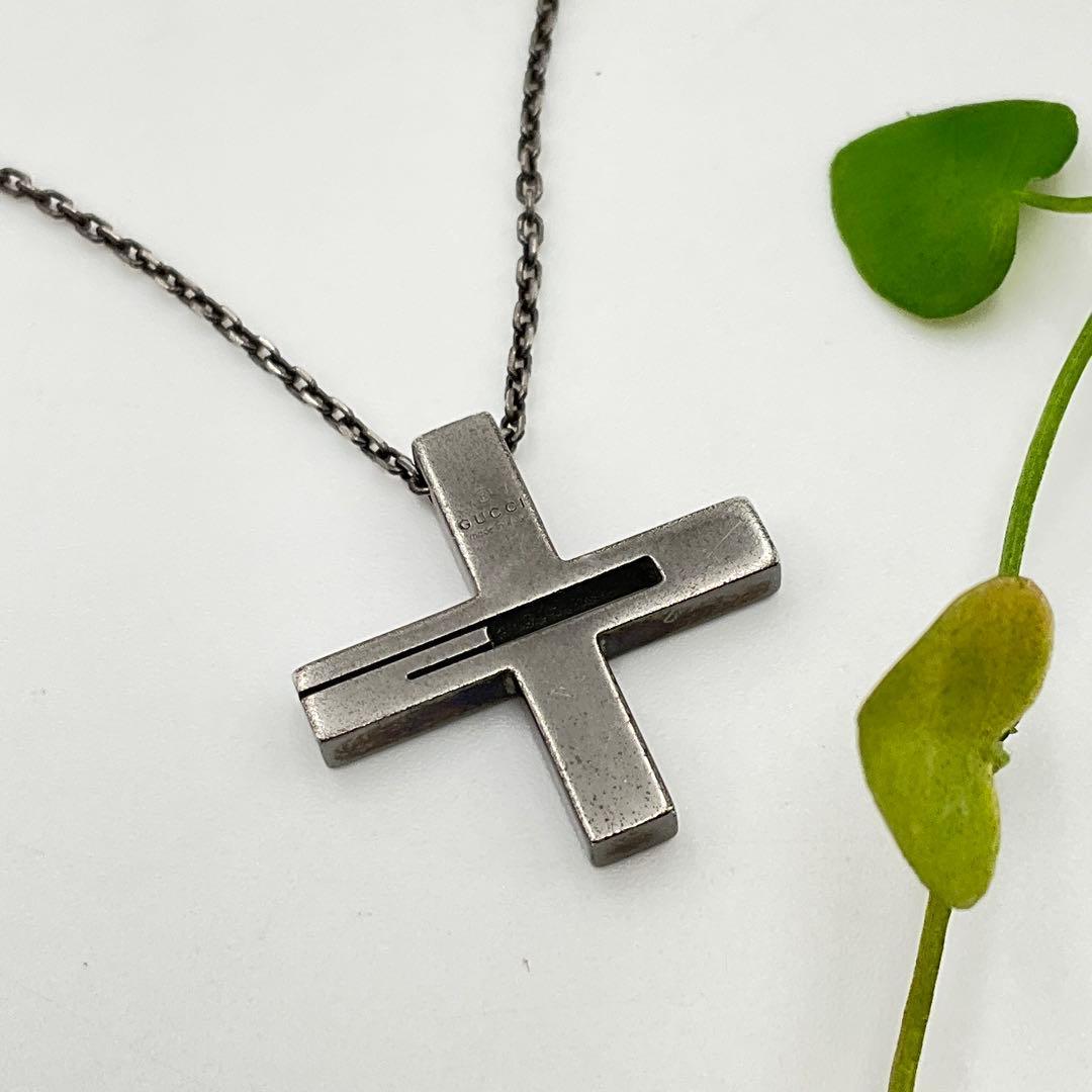 GUCCI グッチ ネックレス Gロゴ クロス チェーン