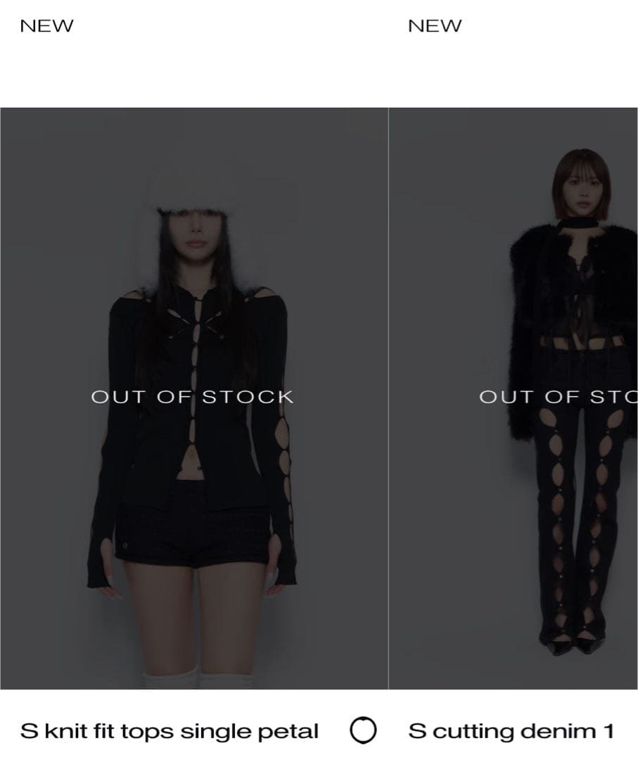 ໒꒱　theredthreadS knit fit tops single